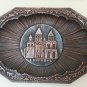 Vintage Embossed Copper Tray Wall Decoration, Home Wall D&Atilde;&copy;cor, Etchmiadzin Tray Wall D&Atilde;&copy;cor