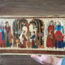 Vintage Embossed Copper Enamel Wall Decoration of The Ascension, Armenian Traditional Home Décor