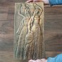 Vintage Embossed Copper Wall Decoration of Ancient Armenian women carrying Water