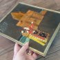 Vintage Embossed Copper Enamel Wall Decoration of the Legend of Tamar, Achtamar Armenian Legend