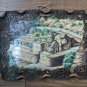 Armenian Decorative Ceramic Tile Hand Painted with Geghard Monastery. Wall Decorative Tile