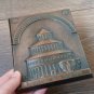Vintage Embossed Copper Wall Decoration of Zvartnots Cathedral, Armenian Chekanka