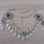 Pomegranate Forehead Flowery Silver Plated Drop, Armenian Headpieces Drop