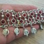 Neck Pomegranate Drop Coin Necklace, Armenian Pomegranate Neck Necklace, Pomegranate Necklace