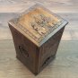 Handcrafted Armenian Wooden Box of Etchmiadzin Cathedral with Mount Ararat and the Eternity Sign