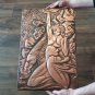 Vintage Embossed Copper Wall Decoration of David of Sasun, Armenian Chekanka, Wall Hanging D&Atilde;&copy;cor