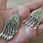 Dangle Drop Silver Plated Earrings, Ethnic Dangle Earrings