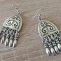 Dangle Drop Silver Plated Earrings, Ethnic Dangle Earrings