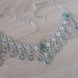Eternity Forehead Flowery Silver Plated Drop, Armenian Headpieces Drop, Chrysolite Forehead Eternity