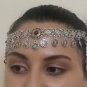 Eternity Forehead Flowery Silver Plated Drop, Armenian Headpieces Drop