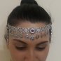 Eternity Forehead Flowery Silver Plated Drop, Armenian Headpieces Drop