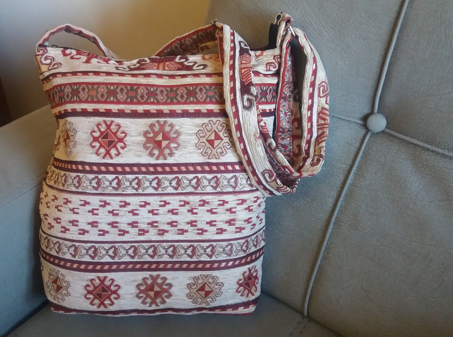 Handmade Shoulder Bag, Armenian Handbag, Ethnic Bag, Cross Body Bag, Carpet Bag