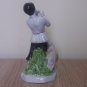 Shepherd with sheep Armenian Porcelain Figurine Vintage, Yerevan Faience Factory