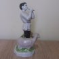Shepherd with sheep Armenian Porcelain Figurine Vintage, Yerevan Faience Factory