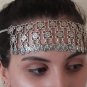 Eternity Forehead Flowery Silver Plated Drop, Armenian Headpieces Drop