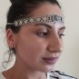 Flowery Central Star Forehead Silver Plated, Armenian Headpieces, Ethnic Headwear
