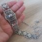 Flowery Central Star Forehead Silver Plated, Armenian Headpieces, Ethnic Headwear