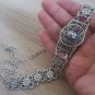Flowery Central Star Forehead Silver Plated, Armenian Headpieces, Ethnic Headwear