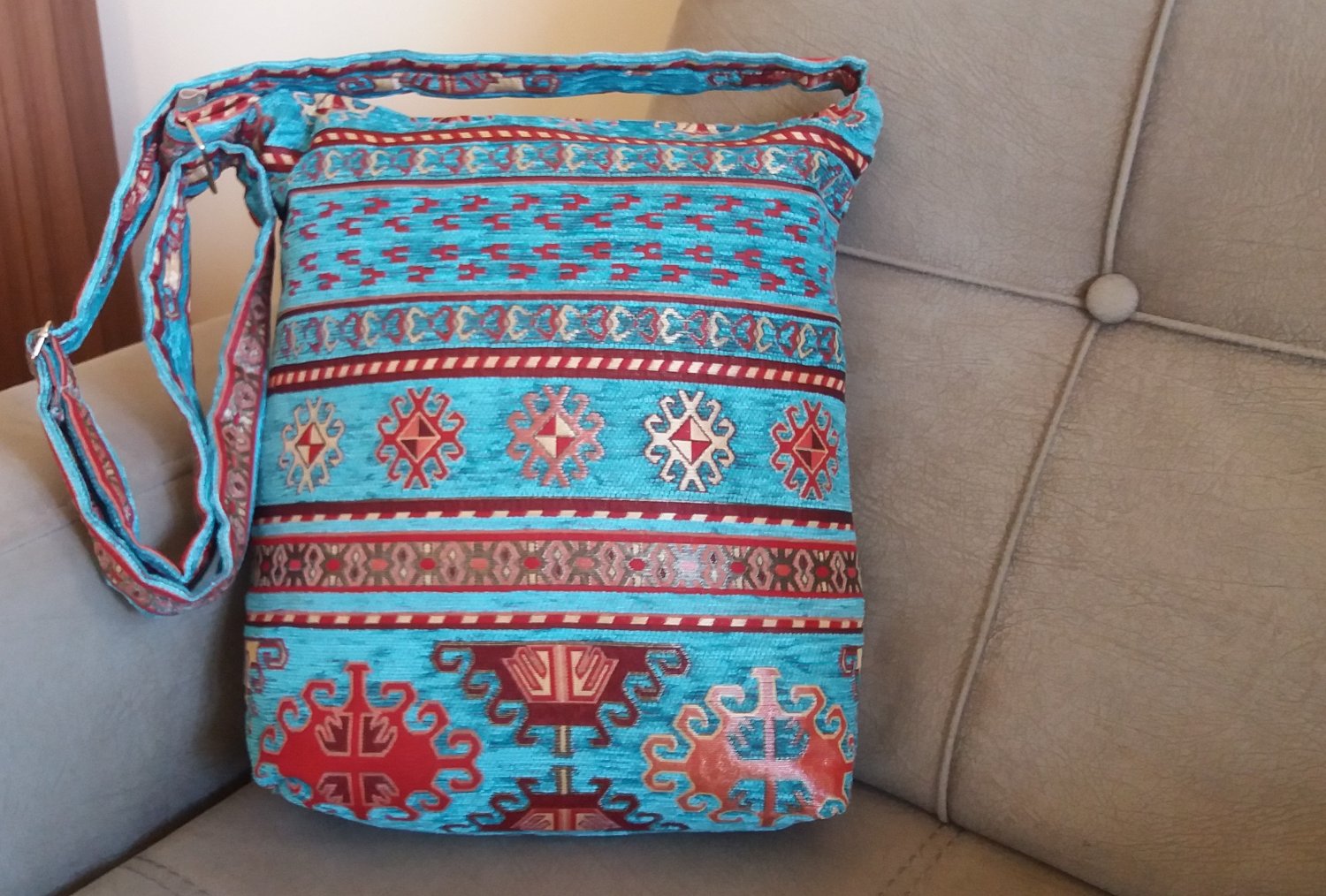 Handmade Shoulder Bag, Armenian Handbag, Ethnic Bag, Cross Body Bag, Carpet Bag