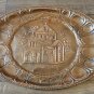Vintage Embossed Oval Copper Tray Wall Decoration, Saint Hripsime Tray Wall DÃ©cor