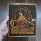 Vintage Embossed Copper Enamel Wall Decoration, Armenian Traditional Home Décor