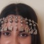 Artsakh Bowls Forehead Silver Plated Drop, Armenian Headpieces Drop, Artsakh Headwear