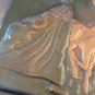 Vintage Embossed Copper Wall Decoration of the Portrait of an Armenian Woman and a Deer