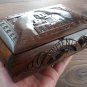Handcrafted Armenian Wooden Box with Mount Ararat and Saint Gayane Church, Home DÃ©cor, Jewelry Box