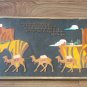 Vintage Embossed Copper Enamel Wall Decoration of Abu-Lala Mahari, Armenian Poem, Avetik Isahakyan