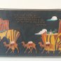 Vintage Embossed Copper Enamel Wall Decoration of Abu-Lala Mahari, Armenian Poem, Avetik Isahakyan