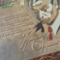 Vintage Embossed Copper Enamel Wall Decoration of Hovhannes Shiraz Armenian poet