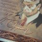 Vintage Embossed Copper Enamel Wall Decoration of Hovhannes Shiraz Armenian poet