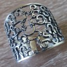 Armenian Adjustable Alphabet Ring Sterling Silver, Armenian Ring, Alphabet Silver Ring