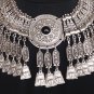 Anahit Sun Drop Coin Petroglyphs Necklace, Sun Armenian Necklace with Black Onyx Stone