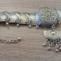 Armenian Silver Plated Armor Link Neck Necklace, Ethnic Neck Necklace, Crew-neck Necklace