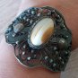 Vintage Armenian Soviet Cuff Filigree Agate Bracelet, Armenian Cuff Bracelet