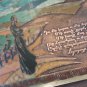 Vintage Embossed Copper Enamel Wall Decoration of The Unsilenceable Belfry Poem of Paruyr Sevak