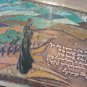 Vintage Embossed Copper Enamel Wall Decoration of The Unsilenceable Belfry Poem of Paruyr Sevak