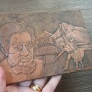 Printing Armenian Copper Plate, Bank Note Copper Plate, 50 Dram Copper Printing Plate