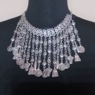 Armenian Pagan Drop Coin Statement Necklace, Drop Coin Pagan Necklace, Anahit Necklace