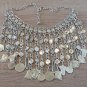 Armenian Pagan Drop Coin Statement Necklace, Drop Coin Pagan Necklace, Anahit Necklace
