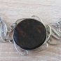 Vintage Armenian Soviet Filigree Obsidian Belt 1960s, Filigree Link Belt, Antique Ethnic Belt