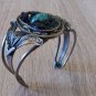 Armenian Amazonite Cuff Filigree Bracelet, Armenian Cuff Bracelet