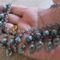 Vintage Armenian Soviet Dangle Drop Necklace, Antique Armenian Necklace