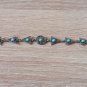 Vintage Sterling Silver Armenian Triangular Link Turquoise Bracelet, Armenian Bracelet