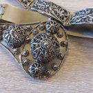 Vintage Armenian Soviet Filigree Belt, Filigree Link Belt, Antique Ethnic Belt