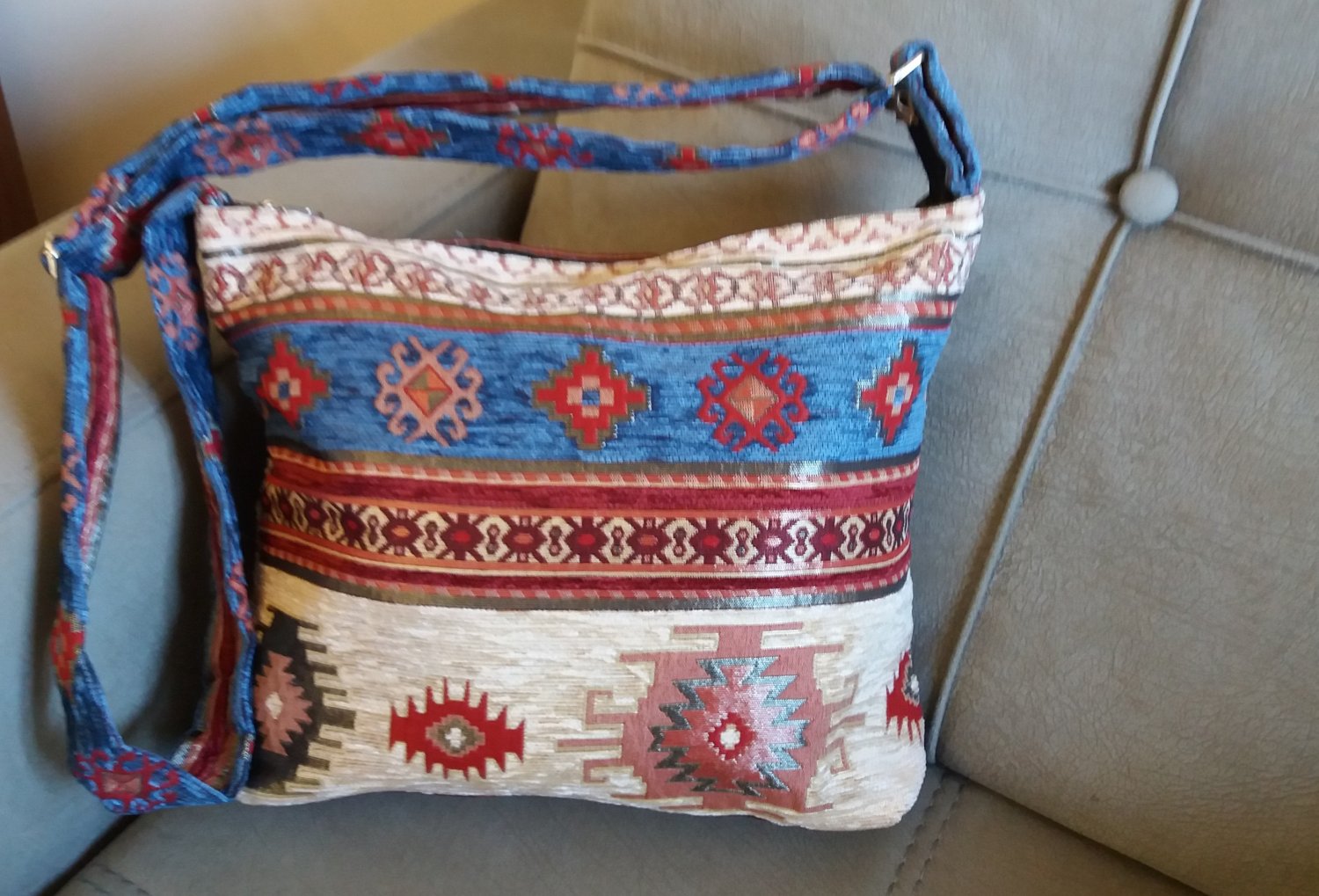 Handmade Shoulder Bag, Armenian Handbag, Ethnic Bag, Cross Body Bag, Carpet Bag