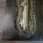 Vintage Embossed Copper Wall Decoration of an Armenian Woman Carrying a Basket, Armenian Woman