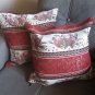 Handmade Armenian Pillow Cases, Cushion Cover, Pomegranate & Armenian Alphabet