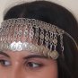 Tigran the Great Forehead Flowery Silver Plated Drop, Armenian Headpieces Drop